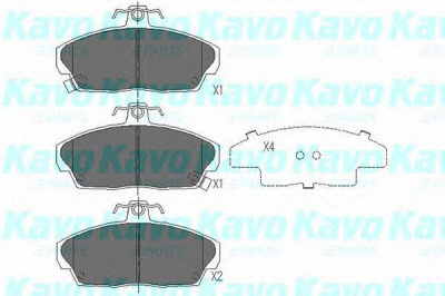 KAVO PARTS kbp2006 -  Комплект тормозных колодок, дисковый тормоз